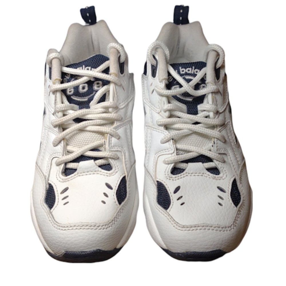New Balance Cross Training Mens MX608WN White/Navy Shoes Size 7.5 Dad Shoes